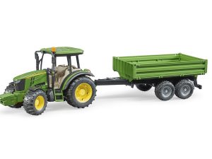 TRACTOR JOHN DEERE 5115M CON REMOLQUE 1:16