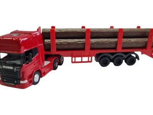 CAMION SCANIA R730 6x4 CON SEMIRREMOLQUE Y TRONCOS 1:64