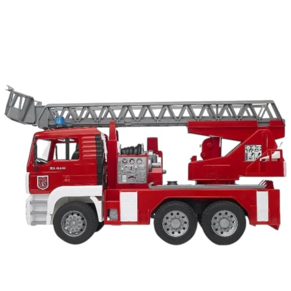 CAMION MAN TGA BOMBEROS CON GRUA Y ESCALA TELESCOPICA 1:16 - Imagen 2