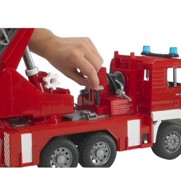 CAMION MAN TGA BOMBEROS CON GRUA Y ESCALA TELESCOPICA 1:16 - Imagen 4