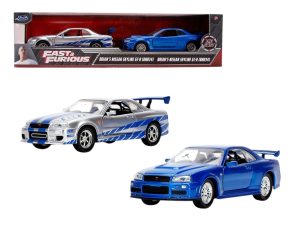 SET AUTOS NISSAN SKYLINE GT R RAPIDO & FURIOSO 1:32