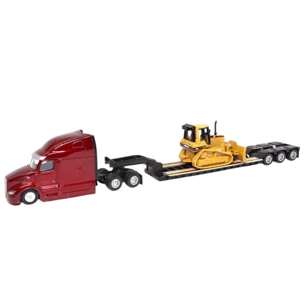 CAMION PETERBILT 579 CAMA BAJA CON BULLDOZER CAT D5M 1:87