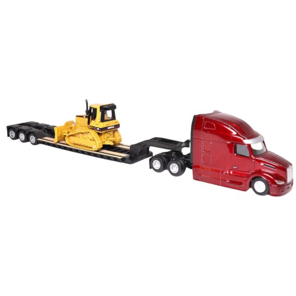 CAMION PETERBILT 579 CAMA BAJA CON BULLDOZER CAT D5M 1:87 - Imagen 2
