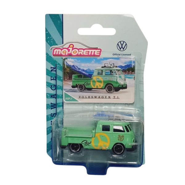 CAMIONETA VOLKSWAGEN T1 PICK-UP CON TABLA DE SURF 10x5x15CM