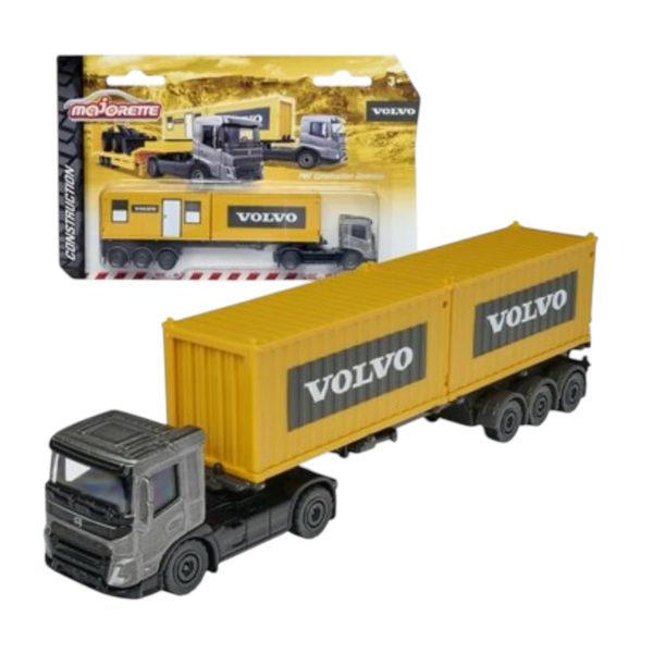 CAMION VOLVO CON SEMIRREMOLQUE Y CONTENEDORES OFICINA 24x3x15 CM - Imagen 2