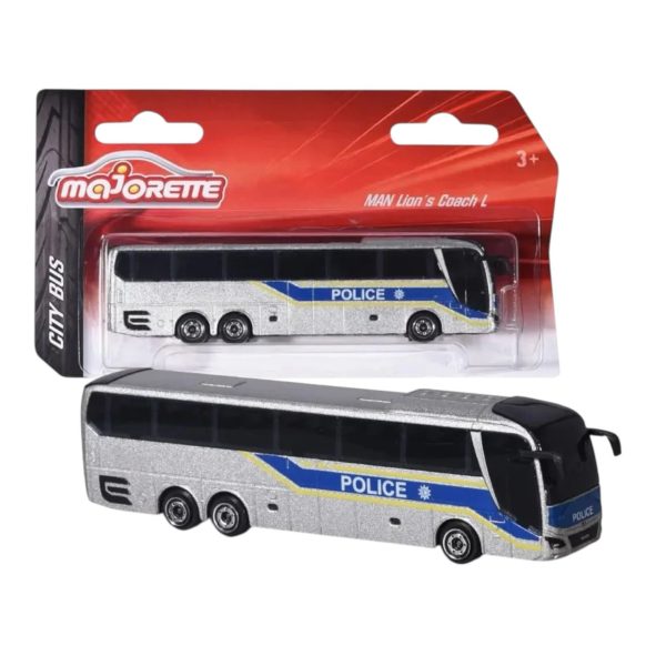 BUS MAN CITY LION´S COACH L 6x2 POLICIA 19x4x10 CM - Imagen 4