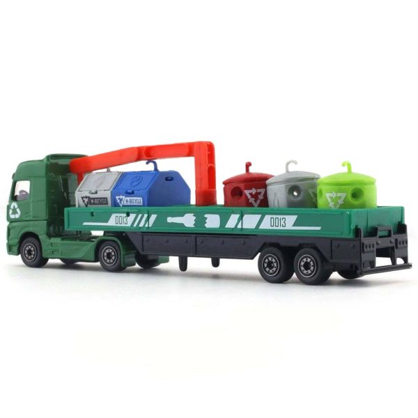 CAMION MERCEDES-BENZ ACTROS CON CONETENDORES RECICLAJE 24x4x15CM - Imagen 3