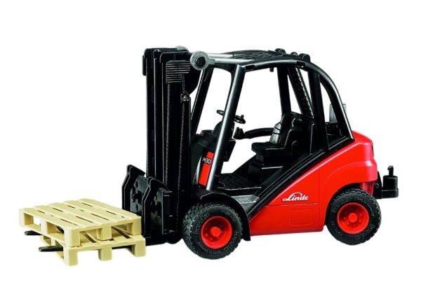 GRUA HORQUILLA YALE LINDE H30D CON 2 PALLETS 1:16