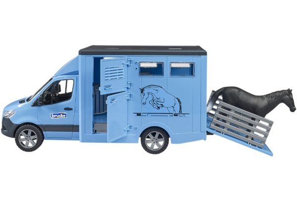 CAMION MERCEDES-BENZ SPRINTER TRANSPORTE CABALLOS CON 1 CABALLO 1:16 - Imagen 3