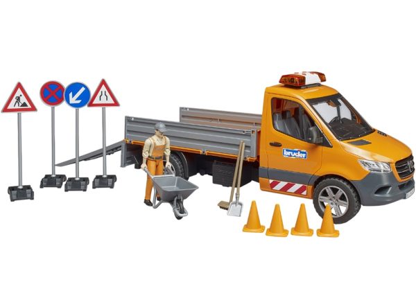 CAMION MERCEDES-BENZ SPRINTER OBRAS MUNICIPALES CON OPERARIO Y HERRAMIENTAS 1:16 - Imagen 2
