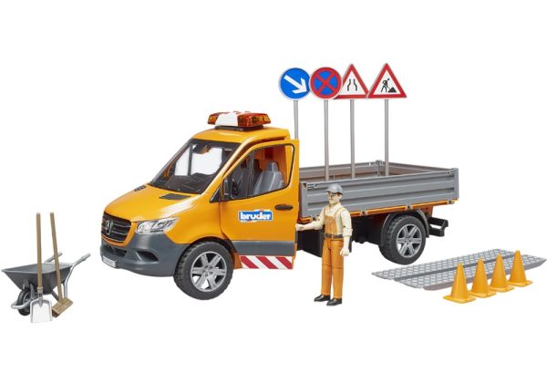 CAMION MERCEDES-BENZ SPRINTER OBRAS MUNICIPALES CON OPERARIO Y HERRAMIENTAS 1:16 - Imagen 4