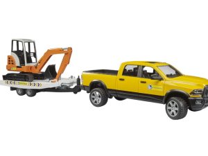 CAMIONETA RAM 2500 CON MINIEXCAVADORA 1:16