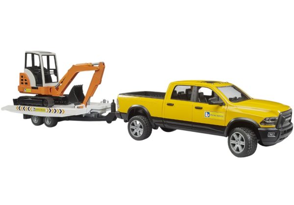 CAMIONETA RAM 2500 CON MINIEXCAVADORA 1:16