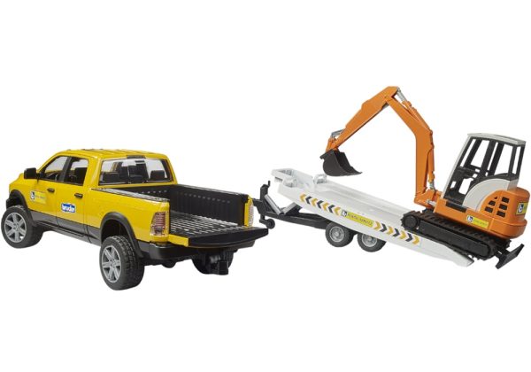 CAMIONETA RAM 2500 CON MINIEXCAVADORA 1:16 - Imagen 3