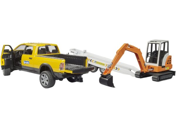 CAMIONETA RAM 2500 CON MINIEXCAVADORA 1:16 - Imagen 2