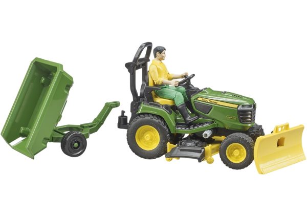 TRACTOR CORTADOR PASTO JOHN DEERE X949 CON OPERARIO Y TOLVA 1:16 - Imagen 6
