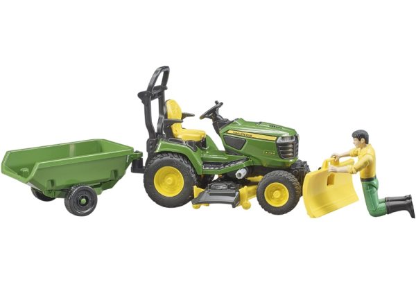 TRACTOR CORTADOR PASTO JOHN DEERE X949 CON OPERARIO Y TOLVA 1:16 - Imagen 5