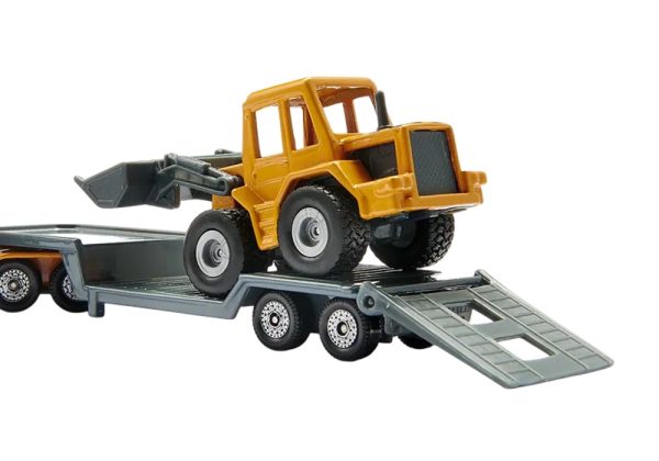 CAMION CAMA BAJA CON CARGADOR FRONTAL 158x36x46MM - Imagen 6