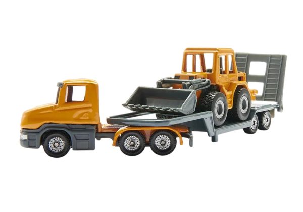 CAMION CAMA BAJA CON CARGADOR FRONTAL 158x36x46MM - Imagen 5