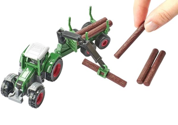 TRACTOR FENDT FAVORIT 926 FORESTAL CON TRONCOS 1:87 - Imagen 5