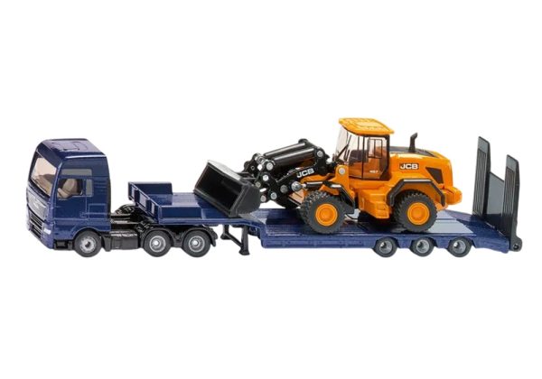 CAMION MAN 6x4 CAMA BAJA CON CARGADOR FRONTAL JCB 1:87