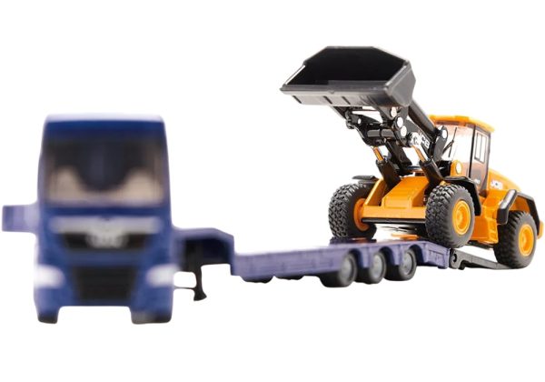 CAMION MAN 6x4 CAMA BAJA CON CARGADOR FRONTAL JCB 1:87 - Imagen 4