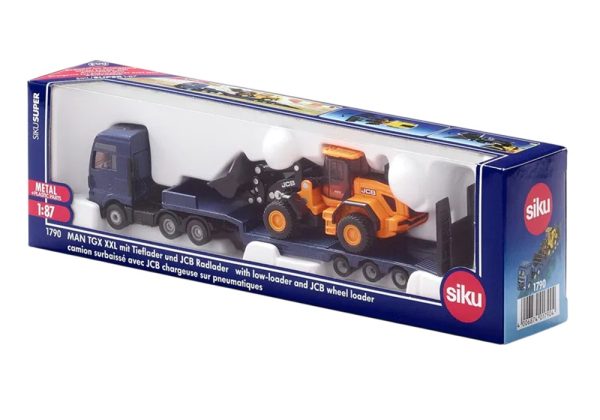 CAMION MAN 6x4 CAMA BAJA CON CARGADOR FRONTAL JCB 1:87 - Imagen 2