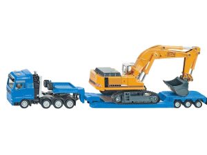 CAMION MAN TGA 10x6 CAMA BAJA CON EXCAVADORA LIEBHERR 974 1:87