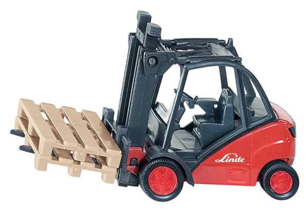 GRUA HORQUILLA LINDE CON PALLET 1:50