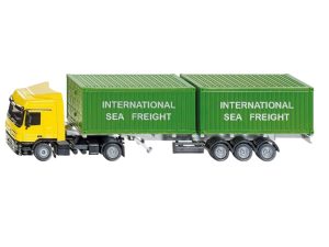 CAMION MERCEDES-BENZ ACTROS 4x2 CON SEMIRREMOLQUE Y 2 CONTAINERS 1:50