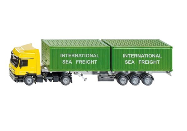 CAMION MERCEDES-BENZ ACTROS 4x2 CON SEMIRREMOLQUE Y 2 CONTAINERS 1:50