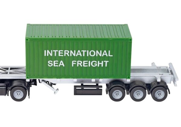 CAMION MERCEDES-BENZ ACTROS 4x2 CON SEMIRREMOLQUE Y 2 CONTAINERS 1:50 - Imagen 5