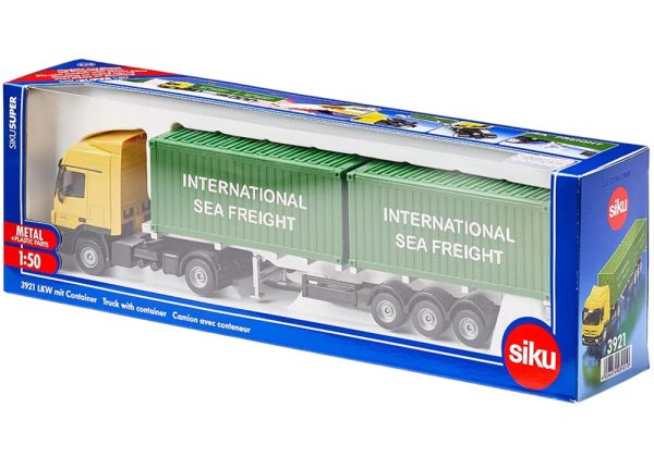 CAMION MERCEDES-BENZ ACTROS 4x2 CON SEMIRREMOLQUE Y 2 CONTAINERS 1:50 - Imagen 2