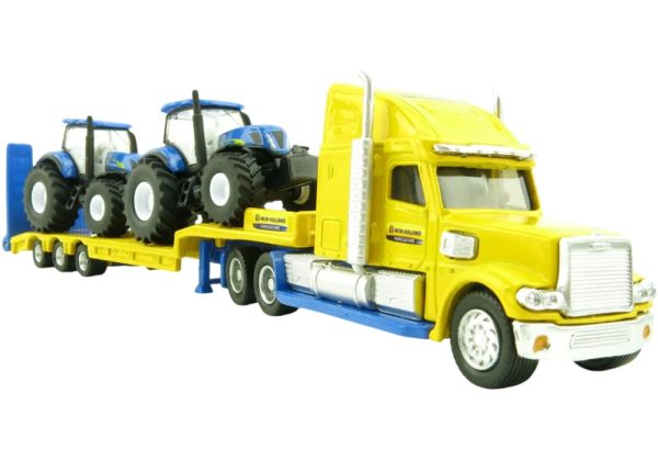 CAMION FREIGHTLINER CAMA BAJA CON 2 TRACTORES NEW HOLLAND 1:87 - Imagen 6