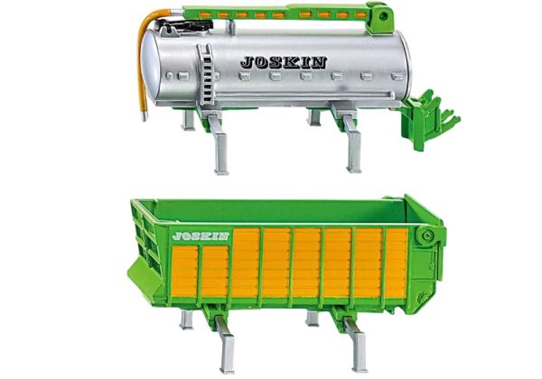 TRACTOR DEUTZ-FAHR AGROTON X720 CON 3 REMOLQUES 1:87 - Imagen 4