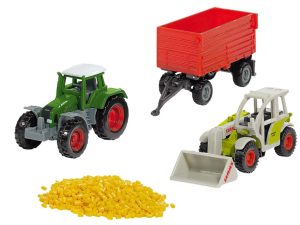 SET MAQUINARIA AGRICOLA CON COLOSO Y GRANOS 296x110x48MM