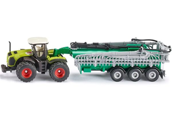 TRACTOR CLAAS XERION CON PULVERIZADOR AGRICOLA SAMSON 1:87