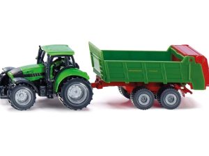 TRACTOR DEUTZ-FAHR AGROTON 265 CON ESPARCIDOR DE ESTIERCOL BLISTER 165x36x45MM