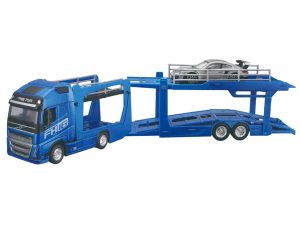 CAMION VOLVO FH16 GLOBETROTTER 750 4x2 TRANSPORTE AUTOMOVILES CON PORSCHE 911 GT2 RS 1:43