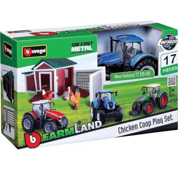 SET GALLINERO COMPLETO CON TRACTOR 1:50