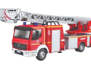CAMION MERCEDES-BENZ ATEGO-MAGIRUS BOMBEROS CON ESCALA TELESCOPICA 1:50