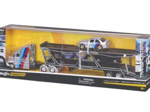CAMION MACK ANTHEM 6x4 TRANSPORTE AUTOMOVILES CON BMW M3 1988 1:64
