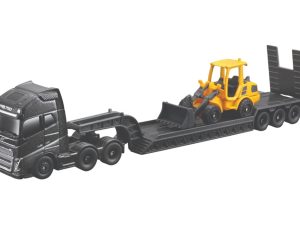 CAMION VOLVO FH16 6x4 CAMA BAJA CON VOLVO L25H 1:64