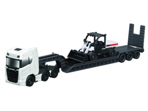 CAMION SCANIA 770S 6x4 CAMA BAJA CON QUITANIEVE BOBCAT 1:64