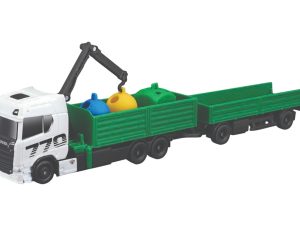 CAMION SCANIA 770S CON REMOLQUE DE RECICLAJES 1:64