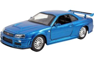 AUTO NISSAN SKYLINE GT-R (R34) BRIAN RAPIDO & FURIOSO 1:32