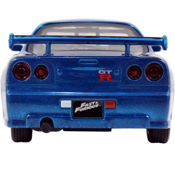 AUTO NISSAN SKYLINE GT-R (R34) BRIAN RAPIDO & FURIOSO 1:32 - Imagen 4