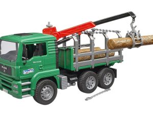 CAMION MAN TGA CON GRUA FORESTAL Y TRONCOS 1:16