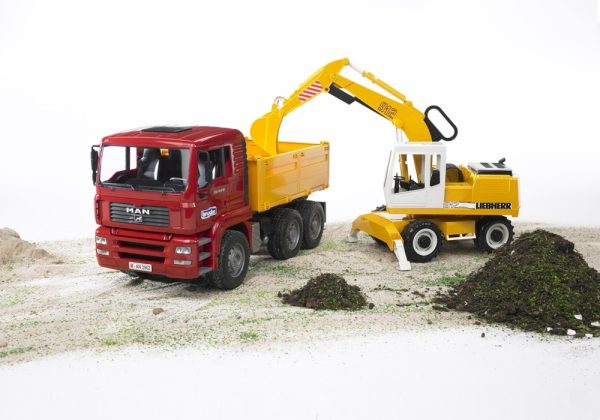 CAMION MAN TGS 26.500 6x4 TOLVA CON EXCAVADORA LIEBHERR 912 1:16 - Imagen 3