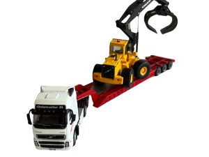 CAMION VOLVO FH12 6x2 CAMA BAJA CON VOLVO L180C 1:87